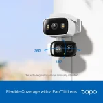 TP-Link Indoor/Outdoor Dual Lens Pan/Tilt Security Camera White Tapo C246D - Image 12