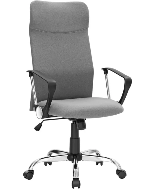 Songmics Εργονομική Καρέκλα Γραφείου 59x59x115-123 cm Fabric Grey OBN034G01