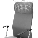 Songmics Εργονομική Καρέκλα Γραφείου 59x59x115-123 cm Fabric Grey OBN034G01 - Image 2