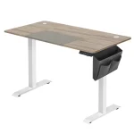 Songmics Ηλεκτρικό Γραφείο Height-Adjustable 60x140x72-120 cm White-Greige LSD016H01