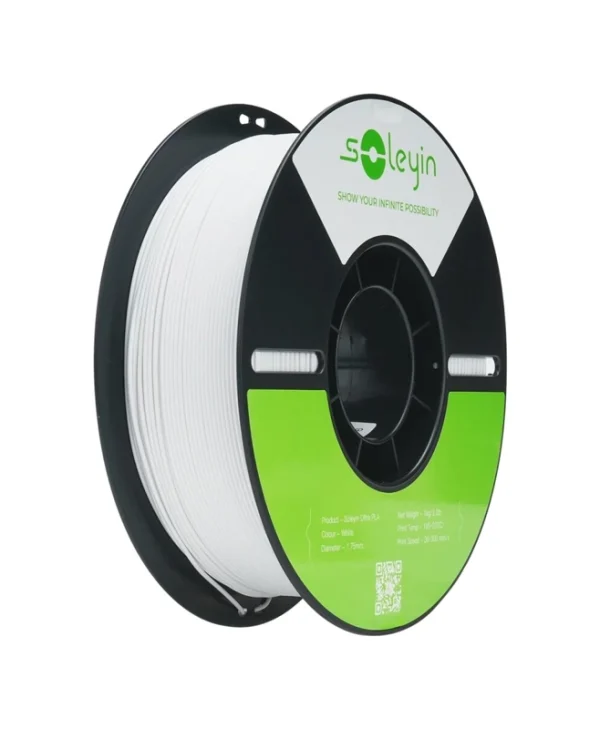 Creality 3D Printer Filament Soleyin Ultra PLA 1.75mm 1Kg Matte White 3301010512