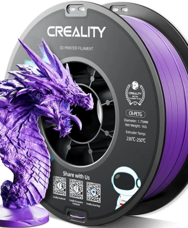 Creality 3D Printer Filament CR-PETG 1.75mm 1Kg Purple 3301030045