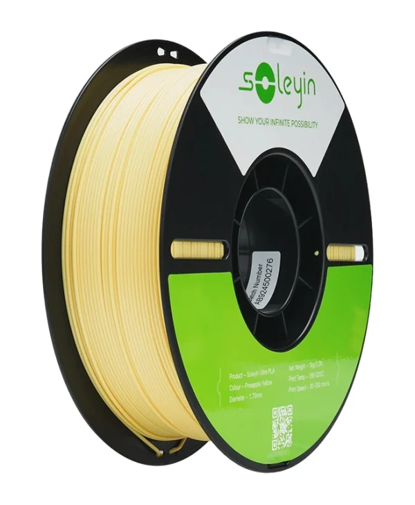 Creality 3D Printer Filament Soleyin Ultra PLA 1.75mm 1Kg Pineapple Yellow 3301010506