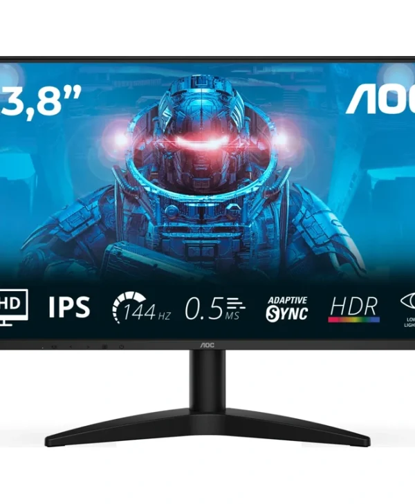 AOC 24" FHD IPS 144Hz Gaming Monitor Black 24B36X