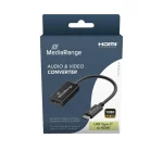 MediaRange Audio and Video Converter USB-C Male to HDMI Female 20cm Black MRCS234 - Image 2