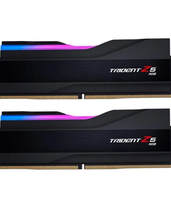 G.SKILL Trident Z5 RGB 128GB (2x64GB) DDR5 6400MT/s CL36 Non-ECC UDIMM Black F5-6400J3644F64GX2-TZ5RK