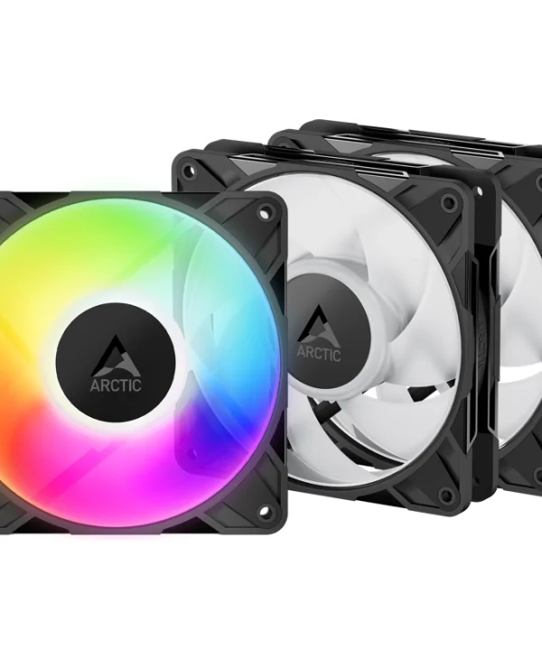 Arctic P12 Pro A-RGB 3-Pack 120mm PWM Case Fan Black ACFAN00310A