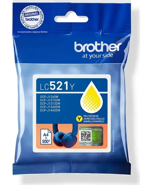 Brother LC-521Y Ink Cartridge 500 pages LC521Y
