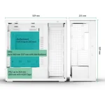 Arctic Xtender VG Tempered Glass E-ATX Tower White ACPCC00017A - Image 8