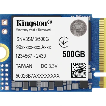Kingston NV3 SSD 500GB M.2 2230 NVMe PCIe 4.0 x4 SNV3SM3/500G