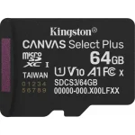 Kingston Canvas Select Plus Gen3 MicroSDXC 64GB UHS-I U1 (No Adapter) SDCS3/64GBSP