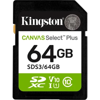 Kingston Canvas Select Plus Gen3 SDXC 64GB UHS-I U1 SDS3/64GB
