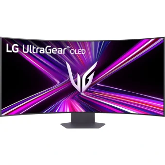 LG UltraGear 44.5" 5K/2K OLED 165Hz/330Hz Curved Gaming Monitor Black 45GX950A-B.AEU