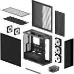 Arctic Xtender Tempered Glass E-ATX Tower Mirror Black ACPCC00018A - Image 7