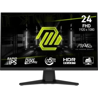 Msi MAG 244F 23.8" FHD IPS 200Hz Gaming Monitor Black 9S6-3BC41H-001