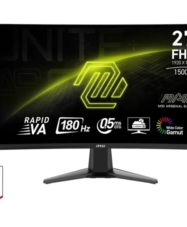 MSI MAG 27C6X 27" FHD VA 180Hz Curved Gaming Monitor Black