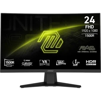 Msi MAG 244C 23.6" FHD VA 180Hz Gaming Curved Monitor Black