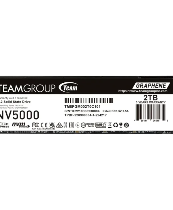 Teamgroup NV5000 2TB Graphene M.2 2280 PCIe 4.0 x4 TM8FGM002T0C101