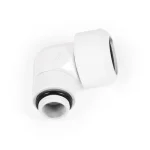 Alphacool Icicle Connector 90 Degree G1/4 Inch Male to 13mm OD Hardtube  Rotatable White WASC-502 - Image 4
