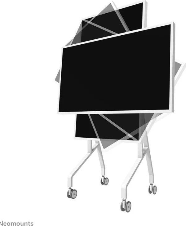 Neomounts Move Go Flip Trolley for TVs and Monitors 55-65" White FL50-515WH1