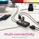 IcyBox Docking Station 10in1 Black IB-DK4072M-CU31 - Image 5