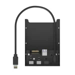 Icy Box USB Hub Panel with card reader and USB 3.0 20 pin interface for 3.5" Drive Bay Black IB-HUB1419-I3 - Image 2