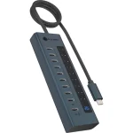 IcyBox  Usb Hub 10xUSB-C 3.2 PD 20W Graphite IB-HUB1450-C31