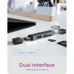 ICY Box  3in1 Card Reader via USB Type-A or USB Type-C Graphite IB-CR203-CU3 - Image 3