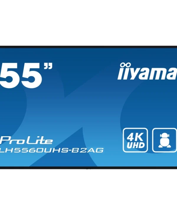 Iiyama 55" 4K UHD VA 60Hz Business Monitor (No Stand) Black LH5560UHS-B2AG