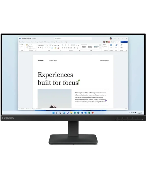 Lenovo L24-4e 23.8'' FHD IPS 100HZ Business Monitor Black 68C2KAC1EU