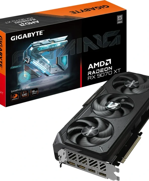 Gigabyte Radeon RX 9070 XT Gaming OC 16GB GDDR6 Black GV-R9070XTGAMING-16GD