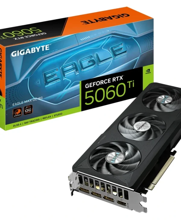 Gigabyte GeForce RTX 5060 Ti Eagle Max OC 8GB GDDR7 Black GV-N506TEAGLEMAX OC-8GD