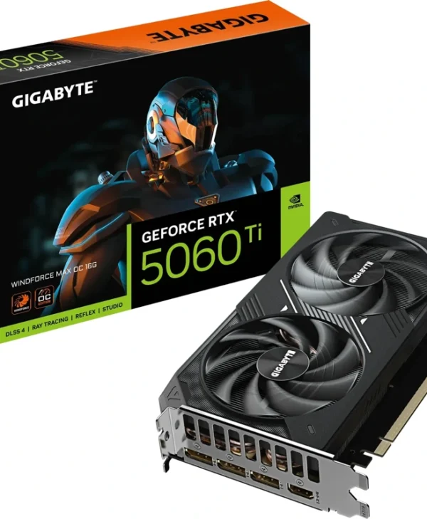 Gigabyte GeForce RTX 5060 Ti Windforce Max OC 8GB GDDR7 Black GV-N506TWF2MAX OC-8GD