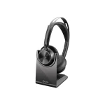 HP Poly Voyager Focus 2-M Ασύρματο Headset με USB-C/A Adapter & Βάση Φόρτισης A4HT2AA#AC3