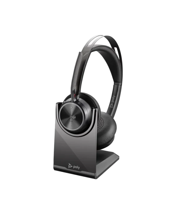 HP Poly Voyager Focus 2-M Ασύρματο Headset με USB-C/A Adapter & Βάση Φόρτισης A4HT2AA#AC3