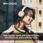 Sony WH-CH520 Wireless Multipoint Headset with Mic Pink WHCH520P.CE7 - Image 9