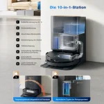 Ecovacs Deebot X9 Pro Omni Ρομποτική Σκούπα και Σφουγγαρίστρα με Σταθμό Black - Image 7