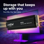 Crucial P310 4TB M.2 2280 NVMe PCIe 4.0 x4 with Heatsink CT4000P310SSD5 - Image 2