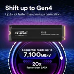 Crucial P310 4TB M.2 2280 NVMe PCIe 4.0 x4 with Heatsink CT4000P310SSD5 - Image 3