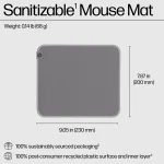 HP 105 Sanitizable Mouse Pad Gray 8X595AA - Image 5