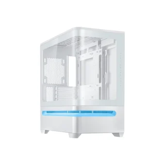 ASUS PRIME AP202 TG ARGB MicroATX Tempered GlassTower White 90DC00P3-B19000