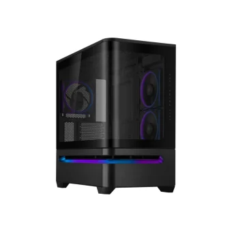 ASUS PRIME AP202 TG ARGB MicroATX Tempered GlassTower Black 90DC00P0-B19000