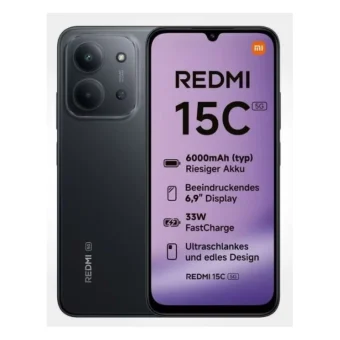 Xiaomi Redmi 15C 4G 6.9" 4GB/128GB Midnight Black MZB0KOAEU