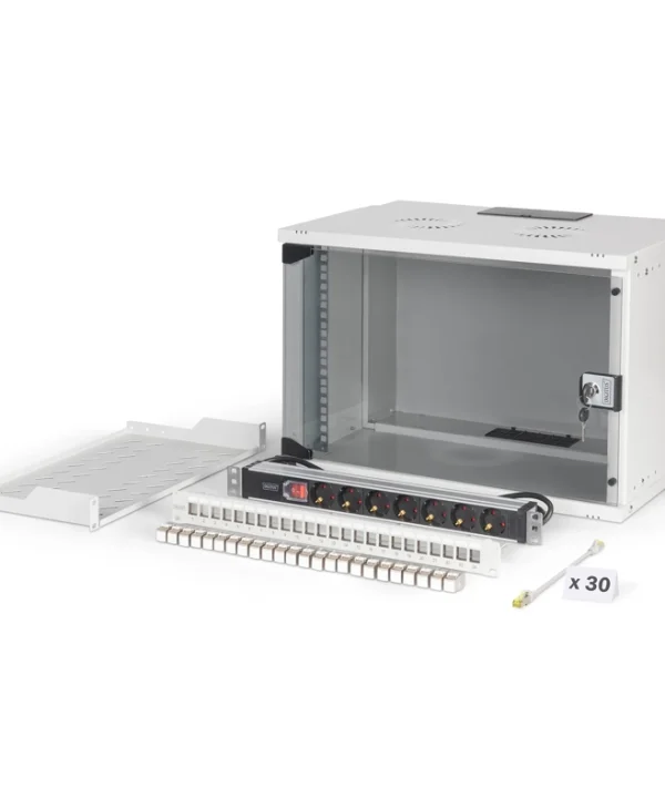 Digitus Professional SoHo Pro Line 19" Δικτυακό Rack Set 7U White DN-49202-SET