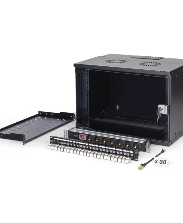 Digitus Professional SoHo Pro Line 19" Δικτυακό Rack Set 7U Black DN-49203-SET