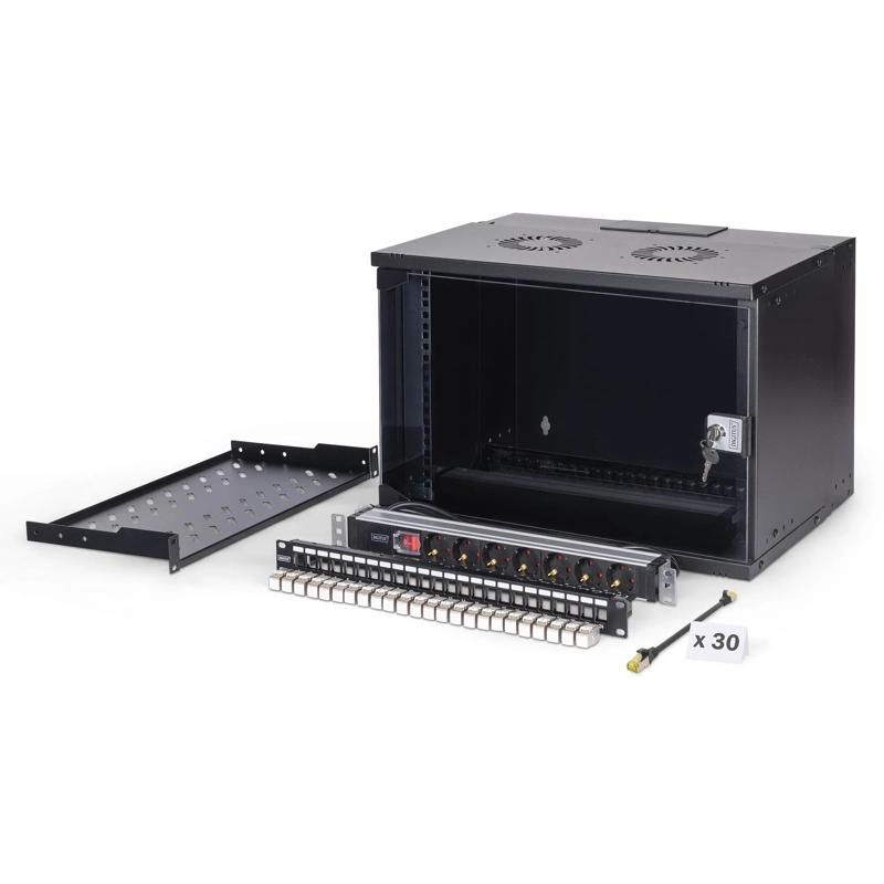 1 Digitus Professional SoHo Pro Line 19" Δικτυακό Rack Set 7U Black DN-49203-SET - Image 1