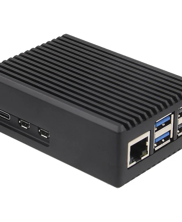 Inter-Tech ODS-739 Raspberry Pi 5 Elegant Aluminium Case Only Black
