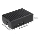 Inter-Tech ODS-739 Raspberry Pi 5 Elegant Aluminium Case Only Black - Image 3