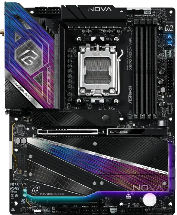 ASRock Phantom Gaming X870 Nova WiFi 90-MXBT20-A0UAYZ