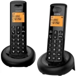 Alcatel E160 Duo Ασύρματο Τηλέφωνο 2 συσκευες Black 3700601426724